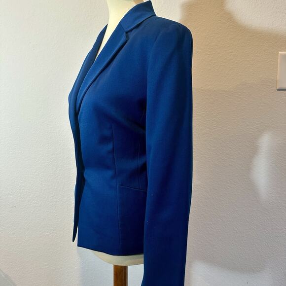 Vintage Pendleton Pants Suit Womens Sz 16 Virgin Wool Teal Blue Career Pleated - Picture 10 of 11